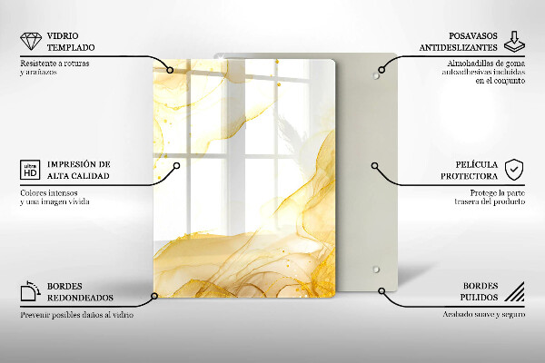 Tocător de bucătărie Model de frunze Boho