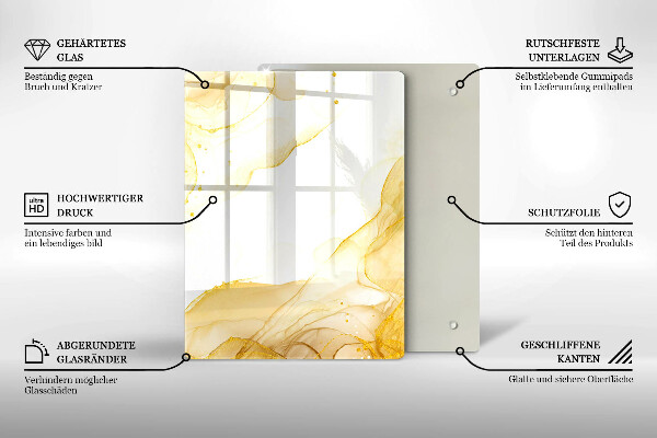 Tocător de bucătărie Model de frunze Boho