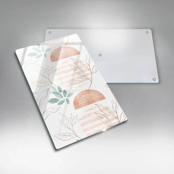 Tocător de bucătărie Model de frunze Boho