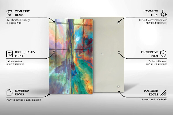 Tocător de bucătărie Cer colorat