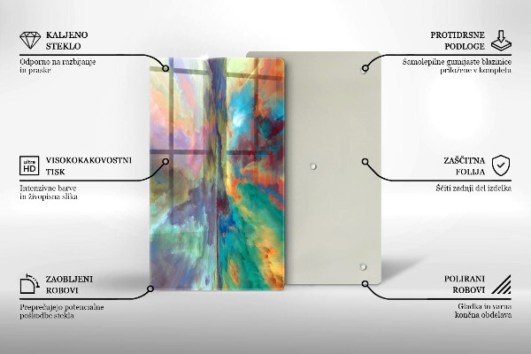 Tocător de bucătărie Cer colorat