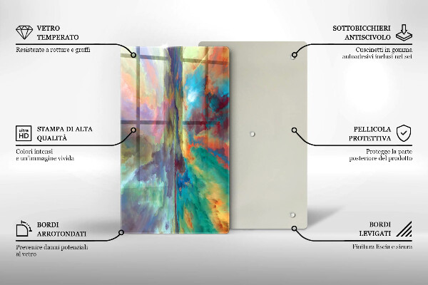 Tocător de bucătărie Cer colorat