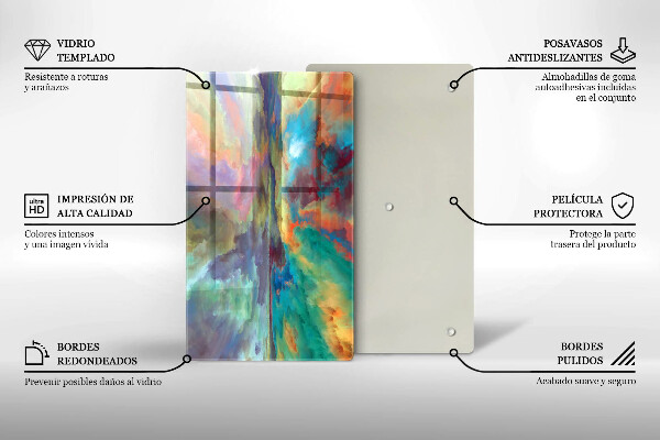 Tocător de bucătărie Cer colorat