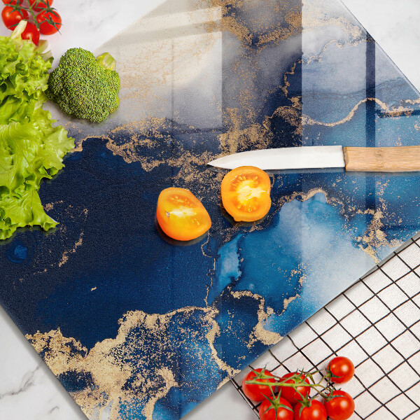 Tocător din sticlă Fundal elegant și auriu