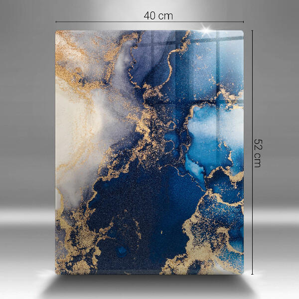 Tocător din sticlă Fundal elegant și auriu