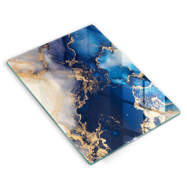 Tocător din sticlă Fundal elegant și auriu