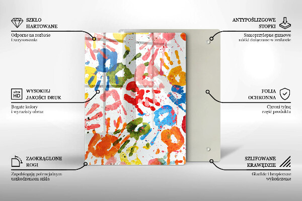 Tocător din sticlă Fundal elegant și auriu