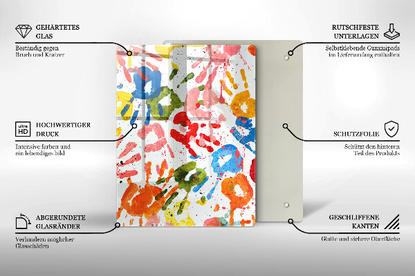 Tocător din sticlă Fundal elegant și auriu