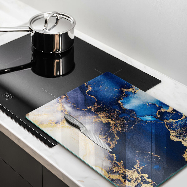 Tocător din sticlă Fundal elegant și auriu