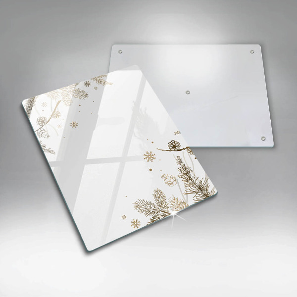 Tocător din sticlă Decoratiuni de iarna