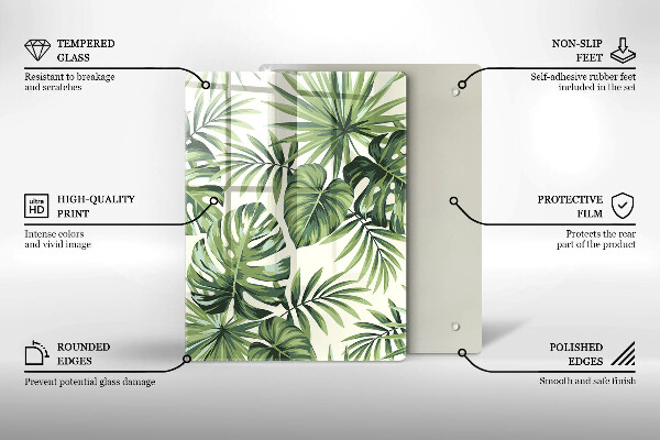 Tocător din sticlă Decoratiuni de iarna