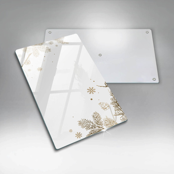 Tocător din sticlă Decoratiuni de iarna