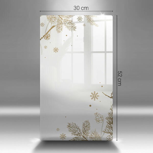 Tocător din sticlă Decoratiuni de iarna