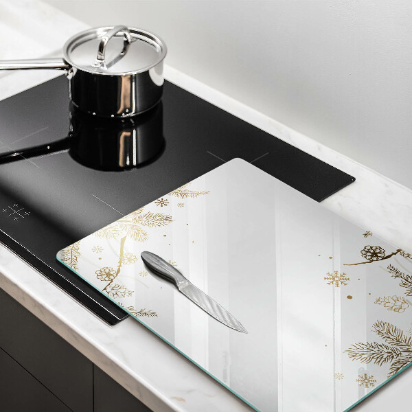 Tocător din sticlă Decoratiuni de iarna