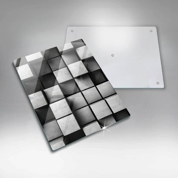 Tocător din sticlă Fundal cu geometrie 3D