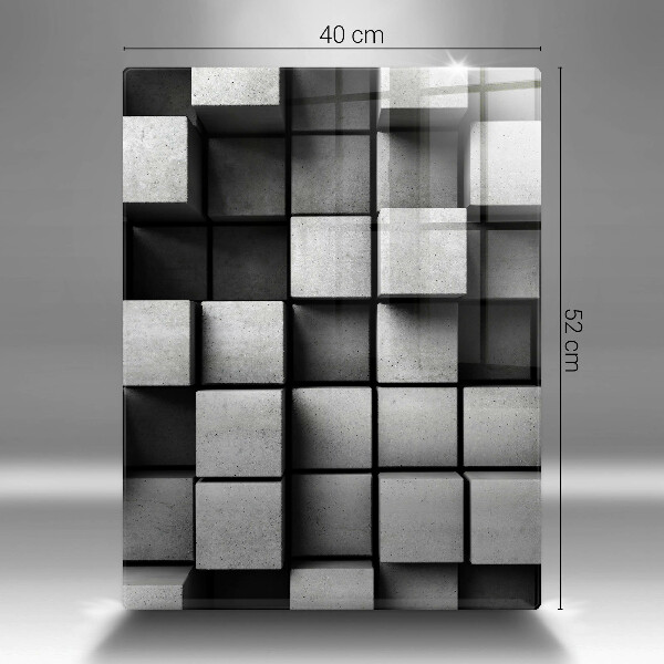 Tocător din sticlă Fundal cu geometrie 3D