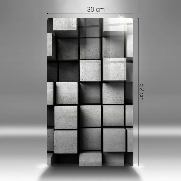 Tocător din sticlă Fundal cu geometrie 3D