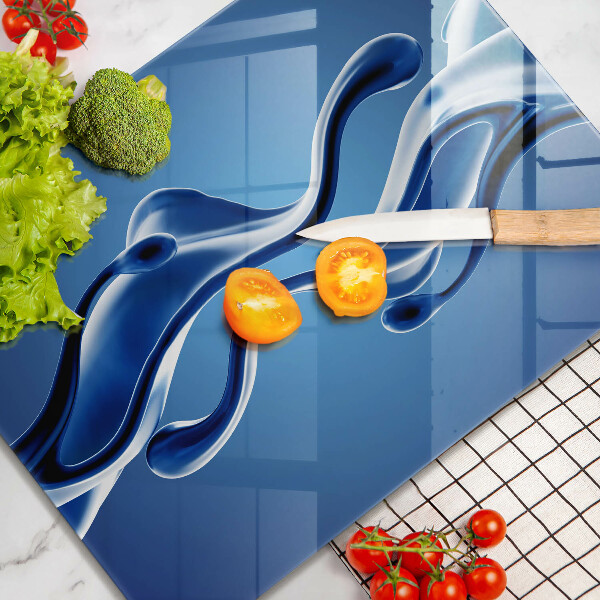 Tocător din sticlă Abstracția fluidelor