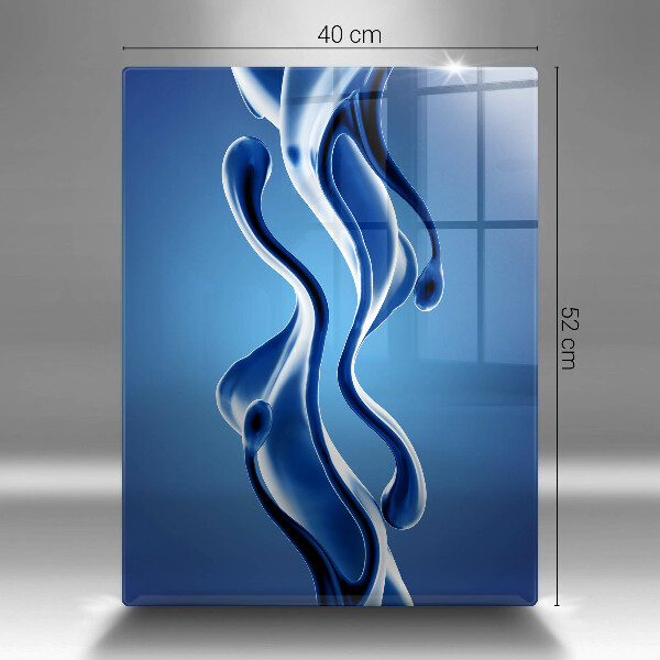 Tocător din sticlă Abstracția fluidelor