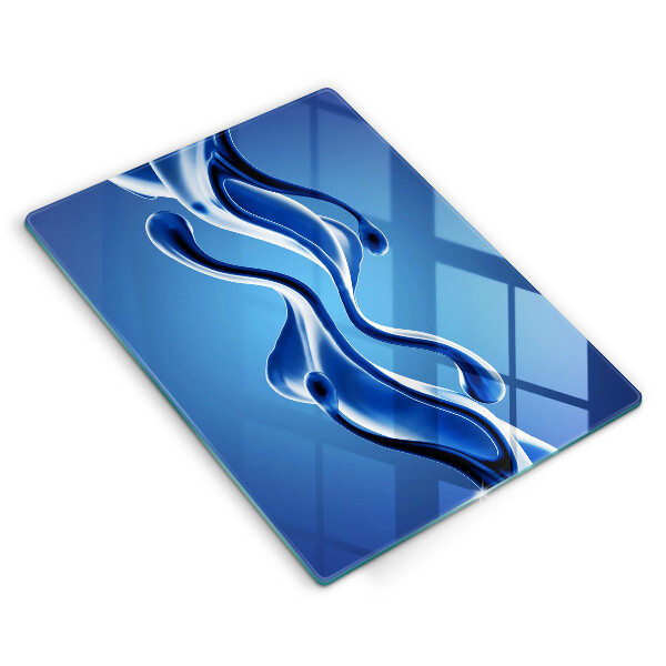 Tocător din sticlă Abstracția fluidelor