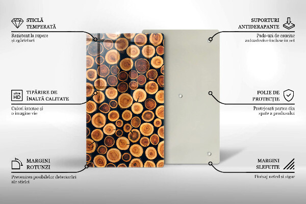 Tocător de bucătărie cioturi de copac din lemn