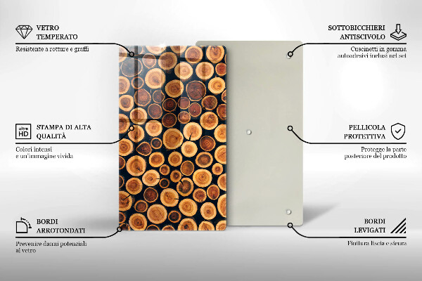 Tocător de bucătărie cioturi de copac din lemn