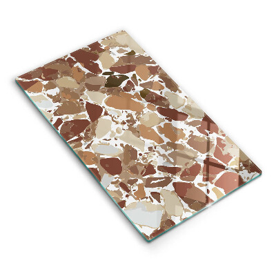 Tocător din sticlă Pete decorative de piatră