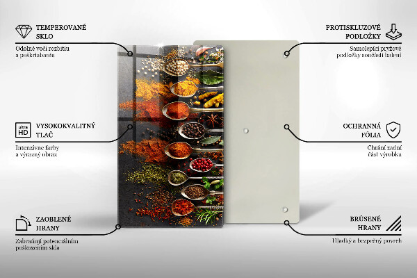 Tocător de bucătărie Linguri cu condimente