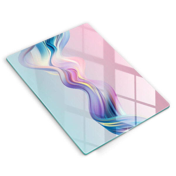 Tocător din sticlă Abstracția pastelului