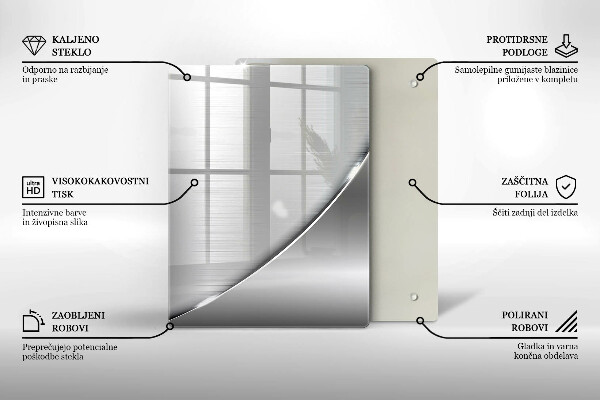 Tocător de bucătărie Triunghiuri și apă