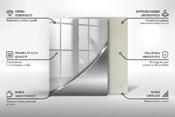 Tocător de bucătărie Triunghiuri și apă
