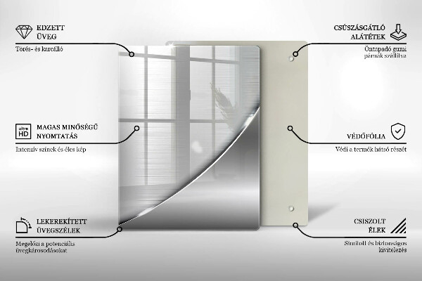 Tocător de bucătărie Triunghiuri și apă
