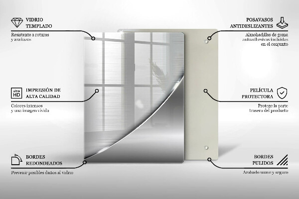 Tocător de bucătărie Triunghiuri și apă