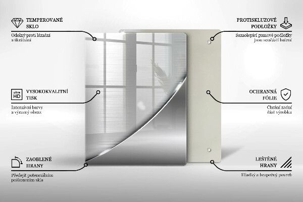 Tocător de bucătărie Triunghiuri și apă