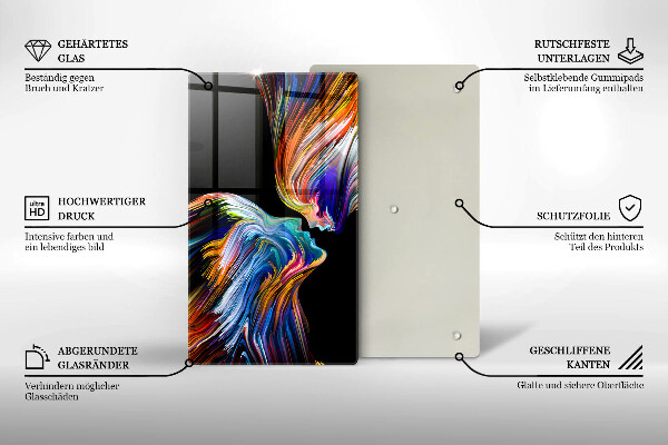 Tocător de bucătărie Sărut abstractie