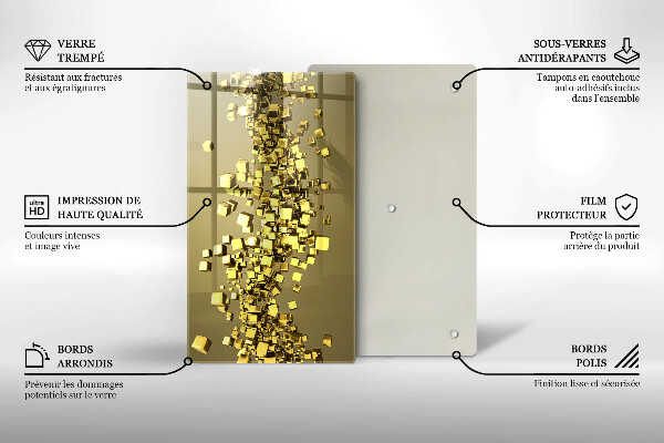 Tocător de bucătărie Geometrie abstractă 3D