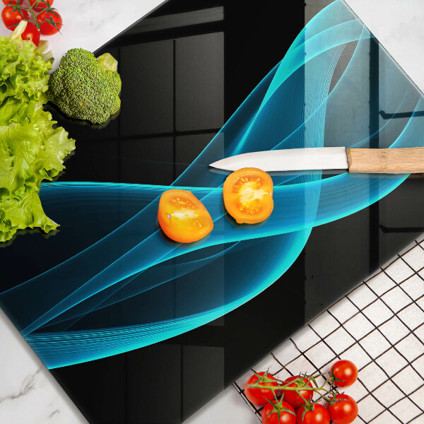 Tocător de bucătărie Abstracția albastră