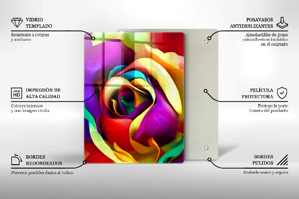 Tocător de bucătărie Abstracția albastră