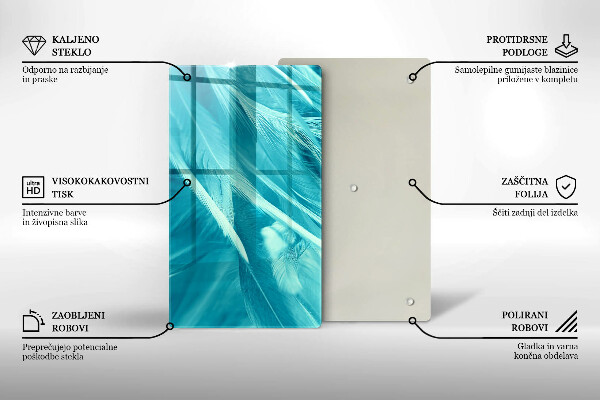 Tocător de bucătărie Pene delicate