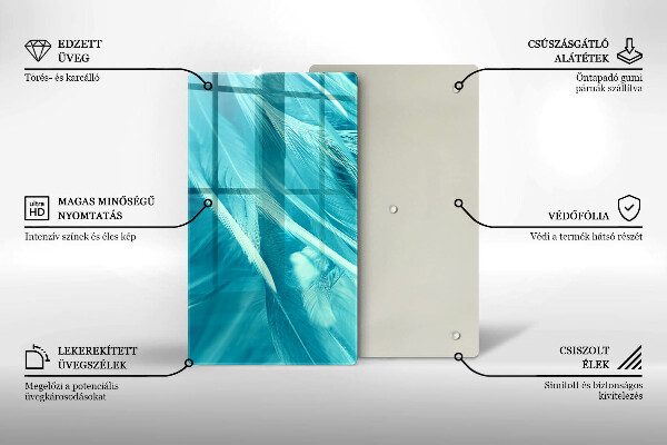 Tocător de bucătărie Pene delicate