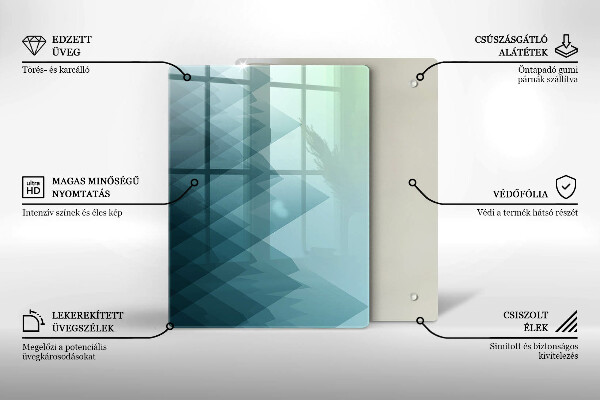 Tocător de bucătărie Pene delicate