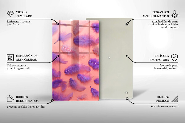 Tocător de bucătărie Pene pufoase