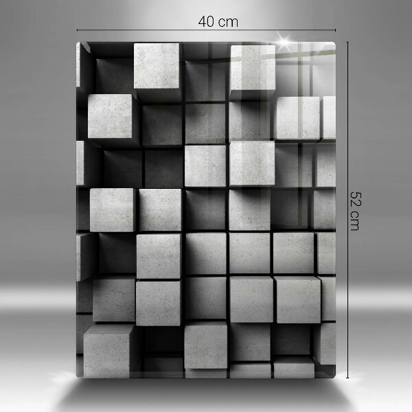 Tocător de bucătărie Pătrate 3D abstracte