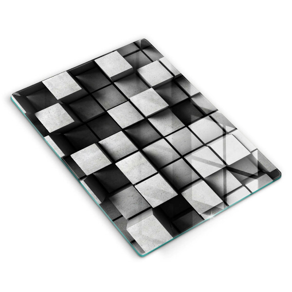 Tocător de bucătărie Pătrate 3D abstracte