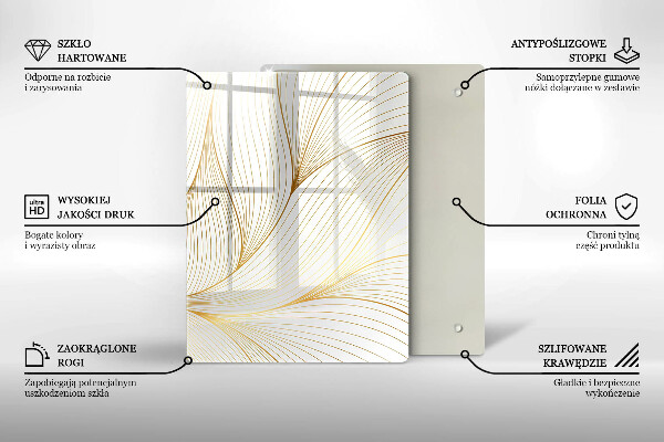 Tocător de bucătărie Pătrate 3D abstracte