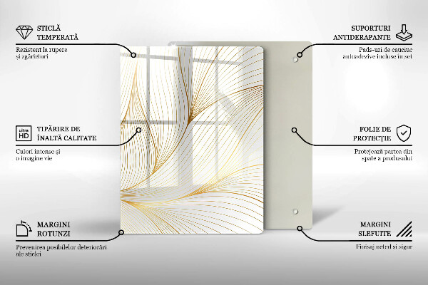Tocător de bucătărie Pătrate 3D abstracte