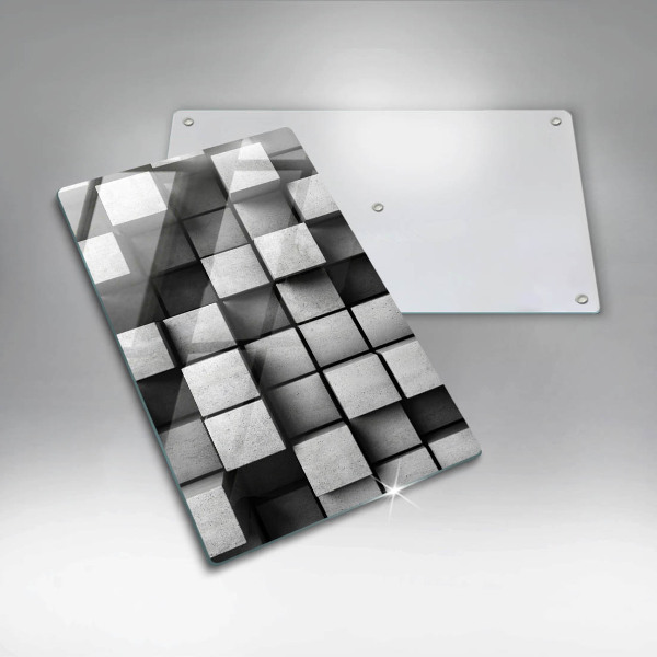 Tocător de bucătărie Pătrate 3D abstracte