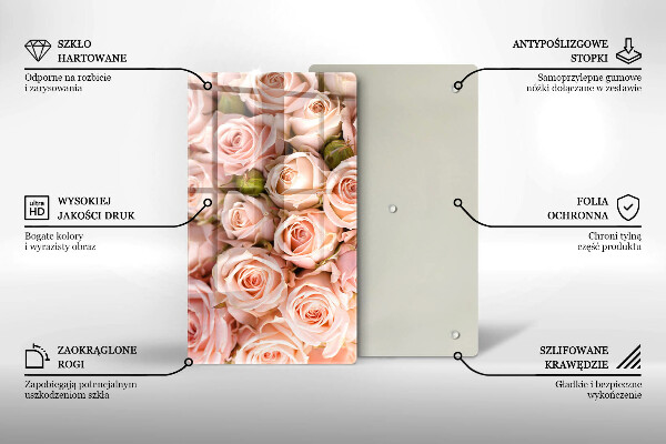 Tocător de bucătărie Buchet de trandafiri delicati