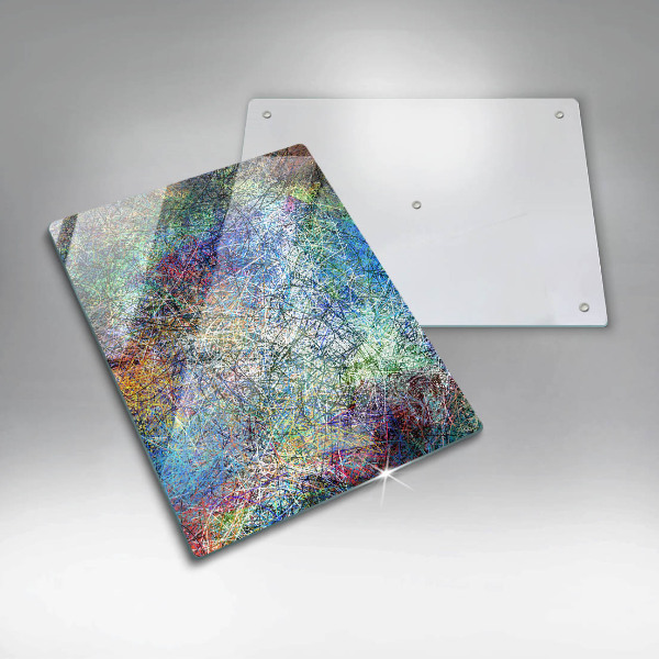 Tocător de bucătărie Abstracție de linii colorate