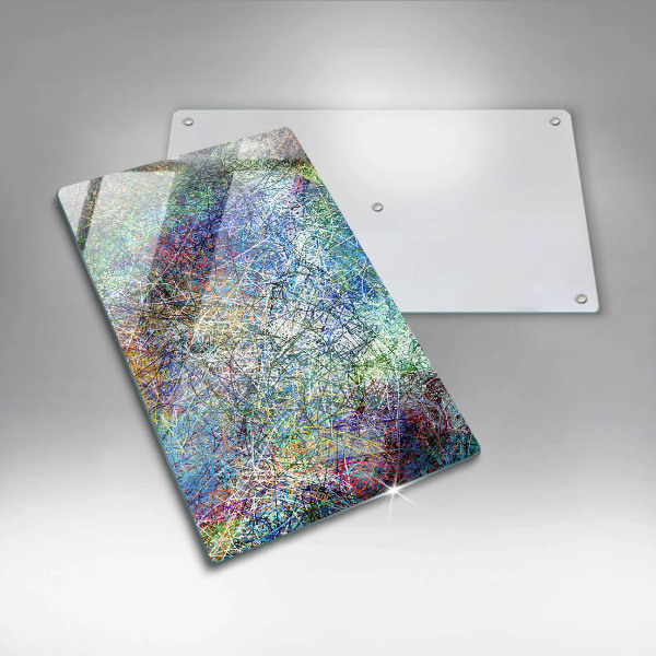 Tocător de bucătărie Abstracție de linii colorate